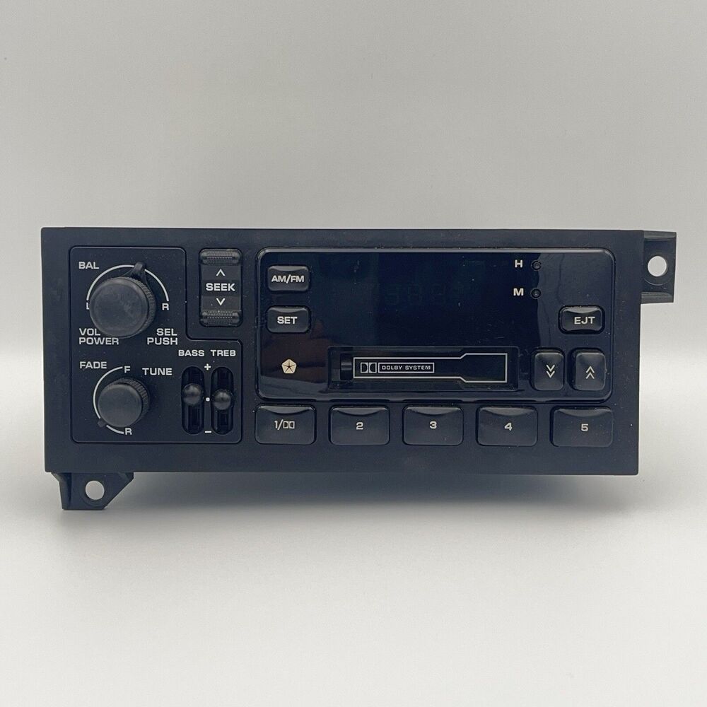 1995-2001 Chrysler Voyager Radio Cassette Player P04704365 OEM Black